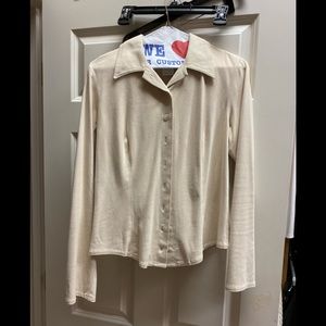 Jiki jeans vintage faux suede shirt